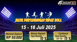 Hasil Pertandingan Sepak Bola 15 - 16 Juli 2025